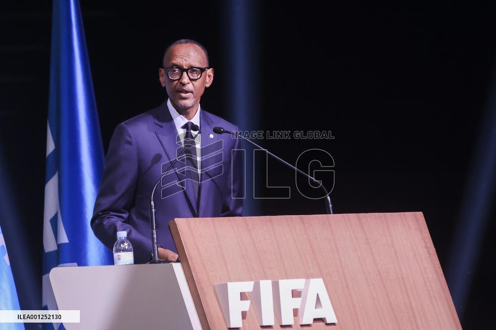 (SP)RWANDA-KIGALI-FIFA-73RD CONGRESS-PRESIDENT