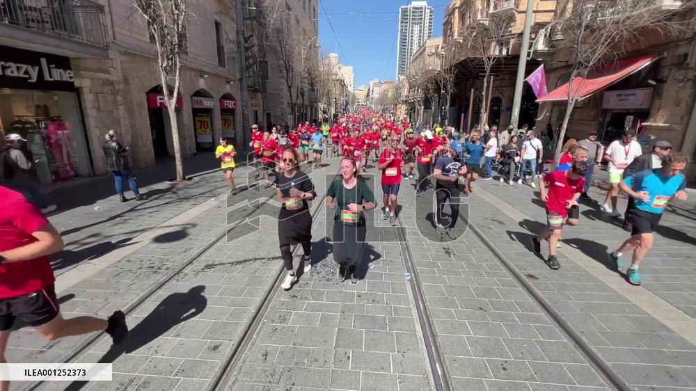 Kenya wins double golds in Jerusalem Marathon