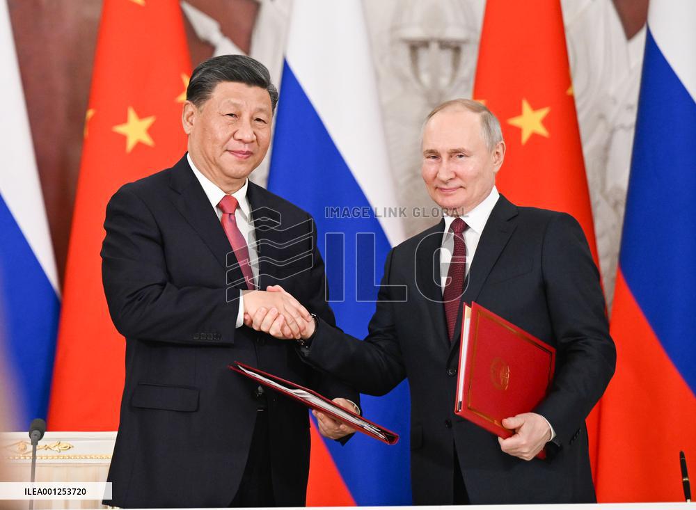 RUSSIA-MOSCOW-CHINA-XI JINPING-PUTIN-TALKS