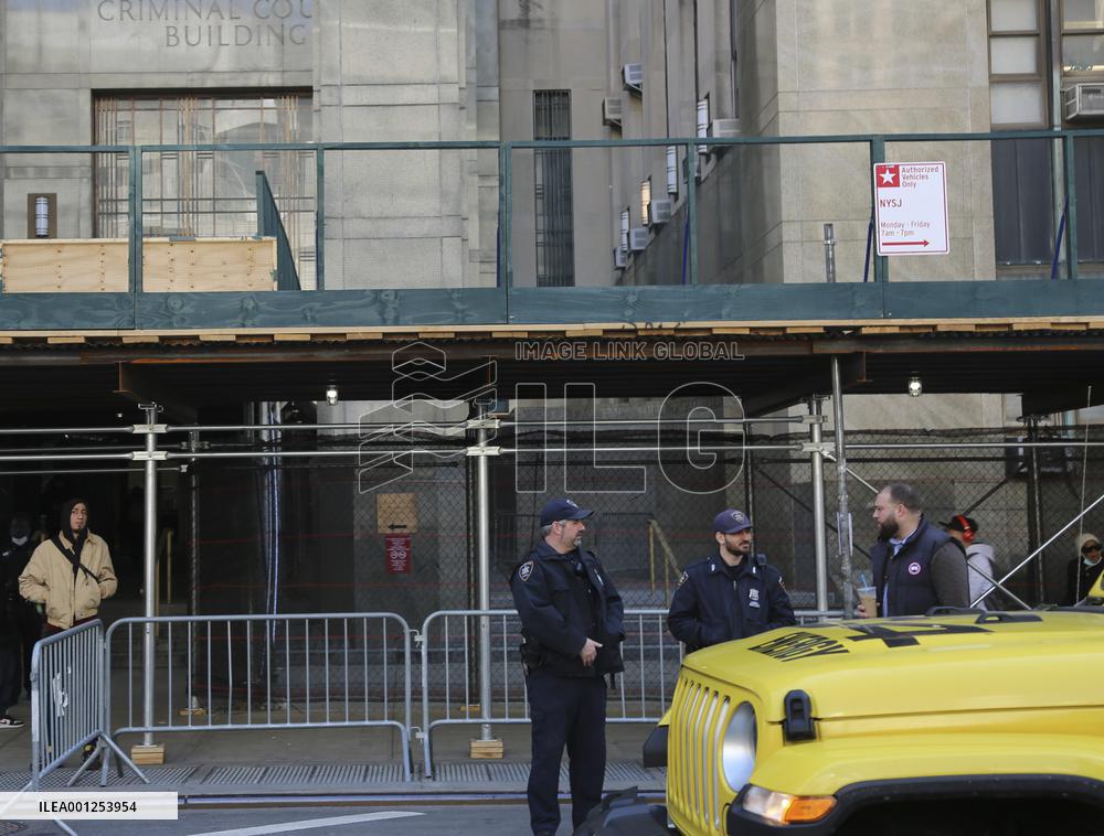 U.S.-NEW YORK-POLICE-SECURITY MEASURES-TRUMP