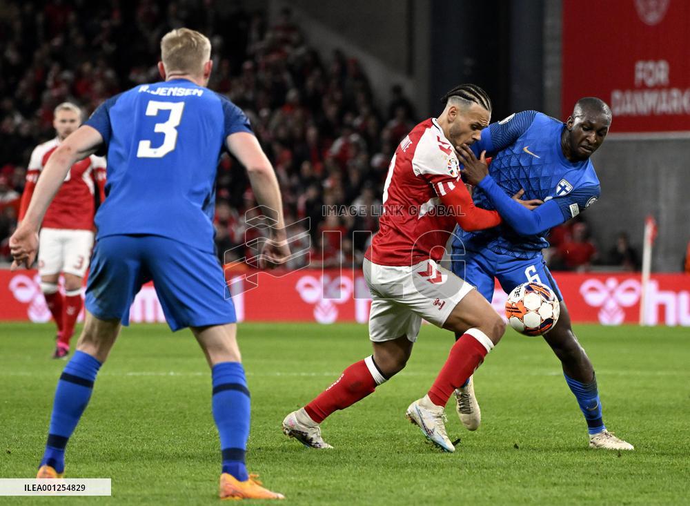FOOTBALL - EURO 2024 - GROUP H - QUALIFIERS - DENMARK vs FINLAND
