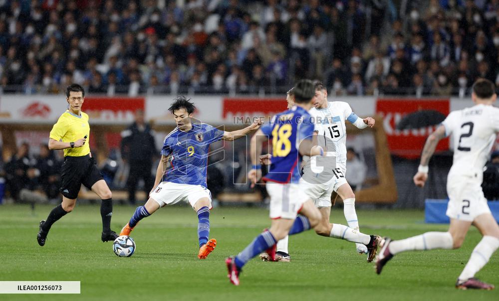 Football: Japan-Uruguay friendly