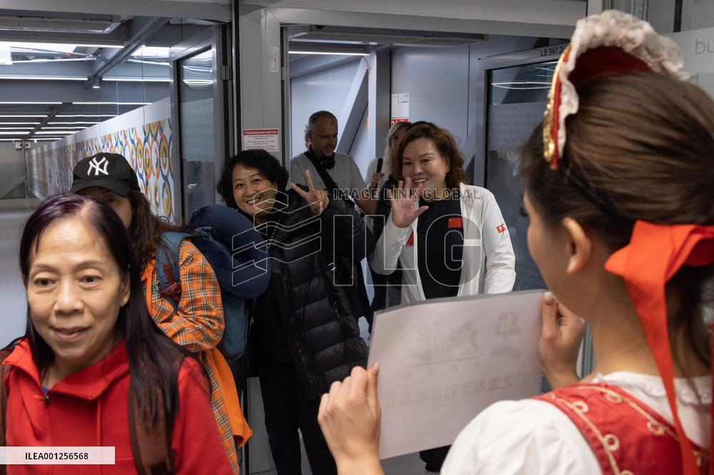 HUNGARY-BUDAPEST-CHINESE TOURISTS-ARRIVAL