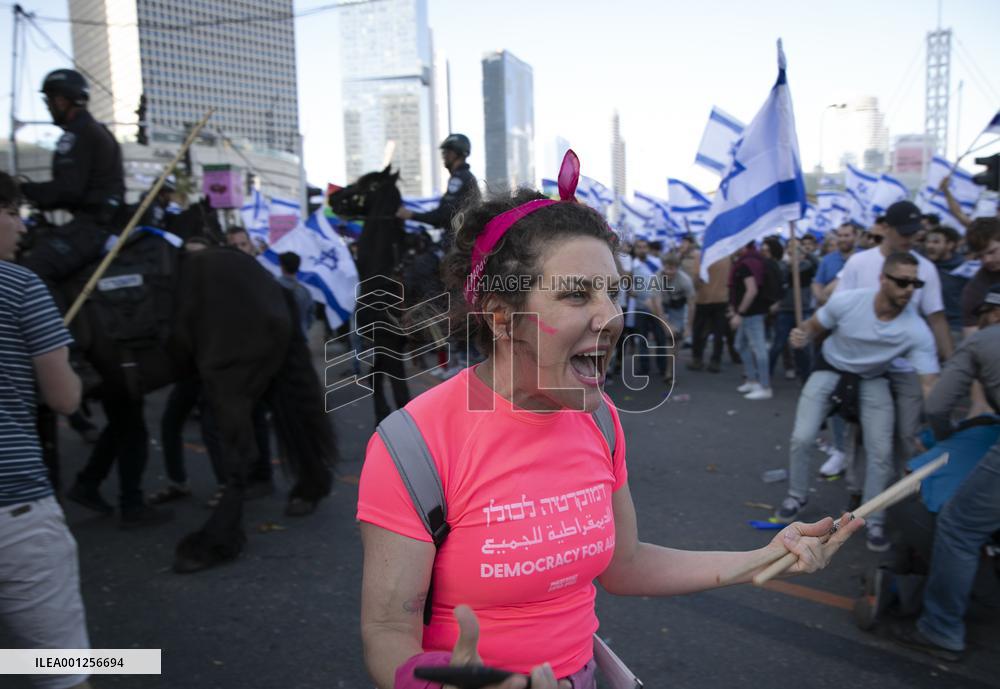 ISRAEL-TEL AVIV-JUDICIAL OVERHAUL PLAN-PROTEST