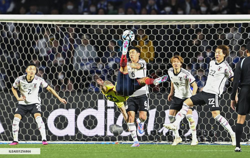 Football: Japan-Colombia friendly