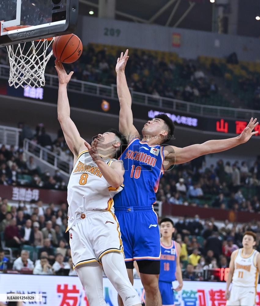 (SP)CHINA-TAIYUAN-BASKETBALL-CBA LEAGUE-SHANXI VS SICHUAN (CN)