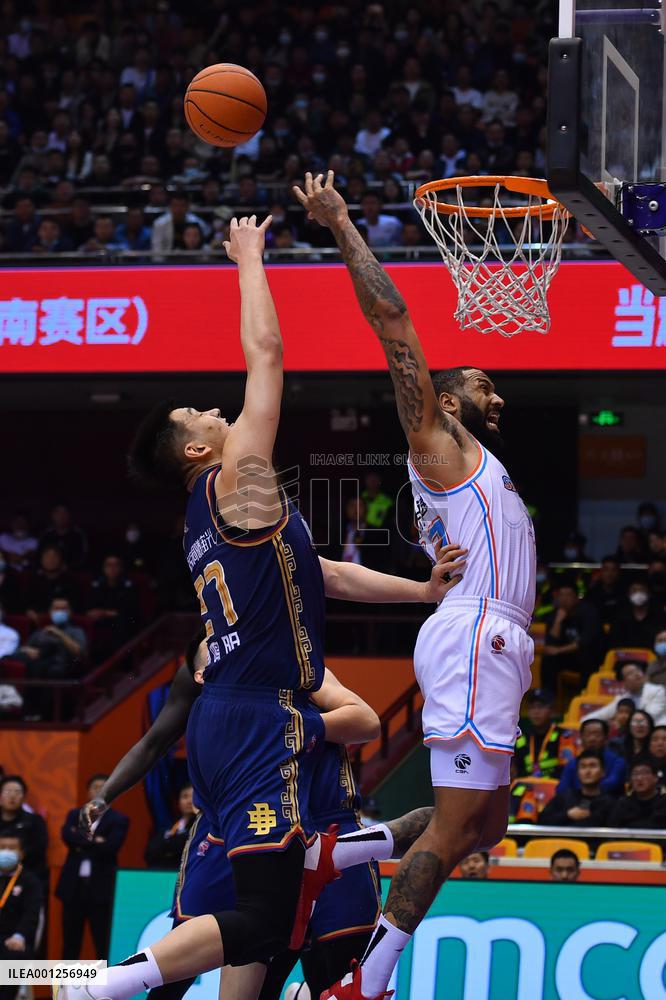 (SP)CHINA-JINAN-BASKETBALL-CBA LEAGUE-SHANDONG VS NANJING (CN)