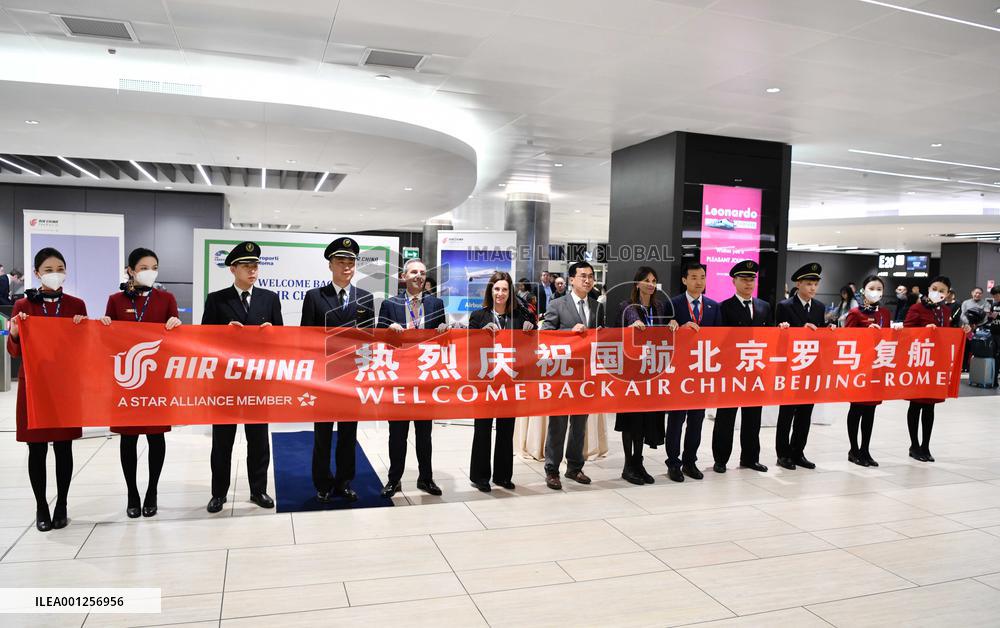 ITALY-ROME-BEIJING-DIRECT FLIGHTS-RESUMPTION