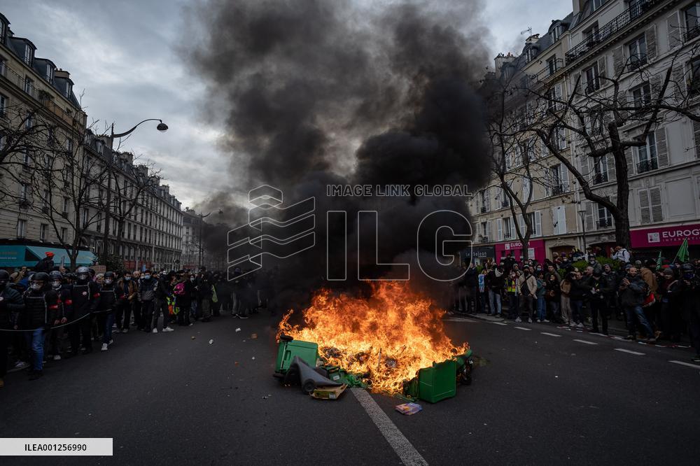 FRANCE-PARIS-PENSION REFORM BILL-PROTEST