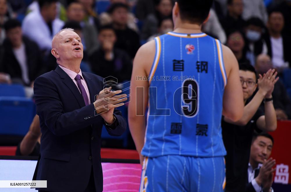 (SP)CHINA-QINGDAO-BASKETBALL-CBA LEAGUE-BEIJING VS QINGDAO (CN)