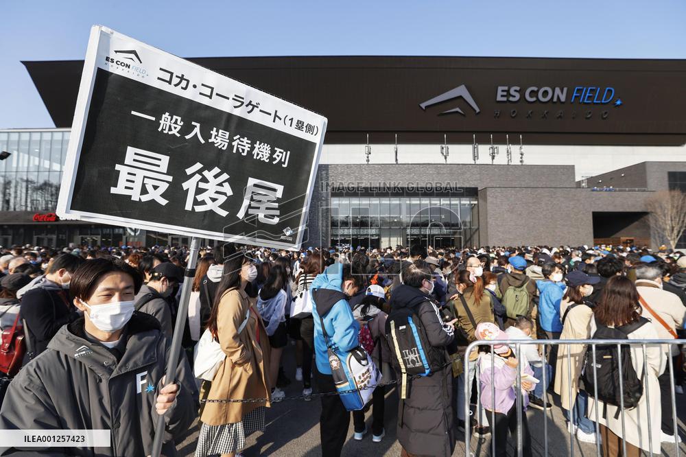 Baseball: NPB season opener at new Hokkaido ballpark
