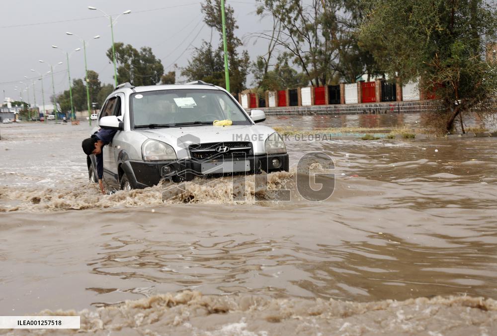 YEMEN-SANAA-FLOOD