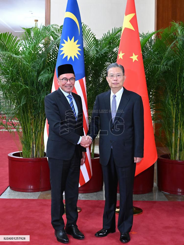 CHINA-BEIJING-ZHAO LEJI-MALAYSIAN PM-MEETING (CN)