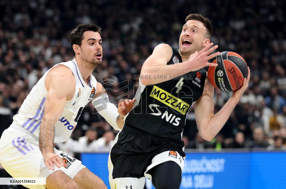 (SP)SERBIA-BELGRADE-BASKETBALL-EUROLEAGUE-PARTIZAN VS REAL MADRID