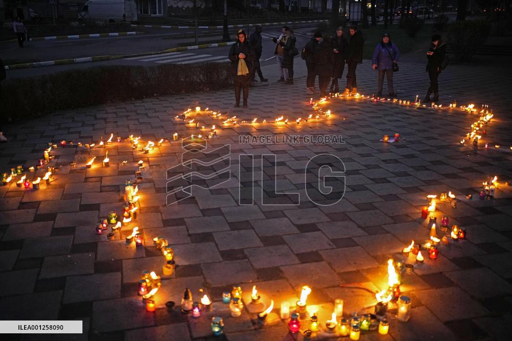 Memorial ceremony for Bucha massacre in Ukraine