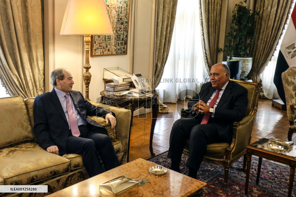 EGYPT-CAIRO-SYRIAN FM-VISIT