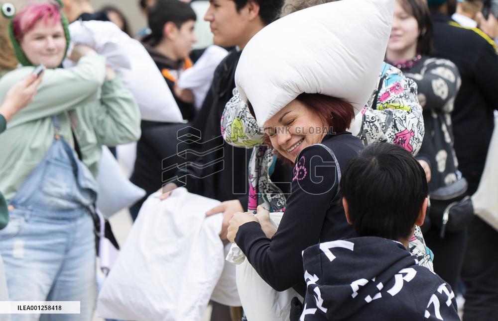 CANADA-TORONTO-PILLOW FIGHT DAY