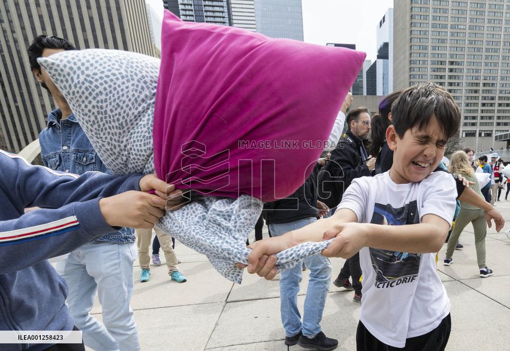 CANADA-TORONTO-PILLOW FIGHT DAY