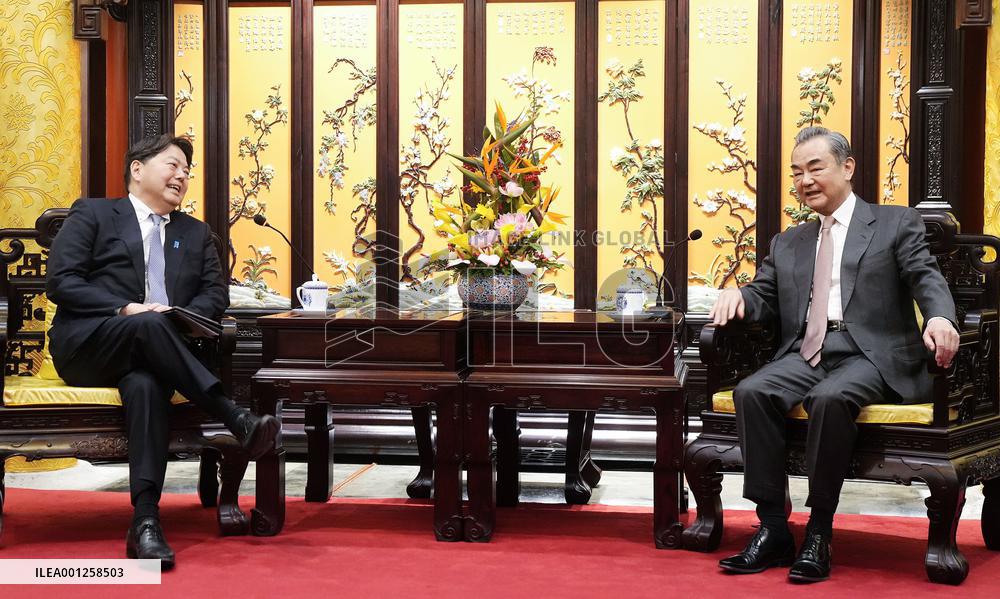 Japan Foreign Minister Hayashi in Beijing