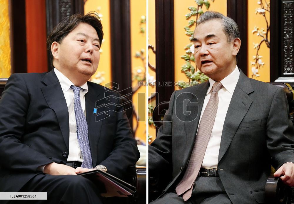 Japan Foreign Minister Hayashi in Beijing