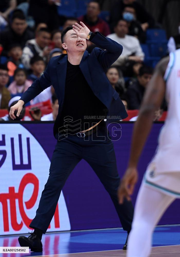 (SP)CHINA-QINGDAO-BASKETBALL-CBA LEAGUE-BEIJING VS QINGDAO (CN)