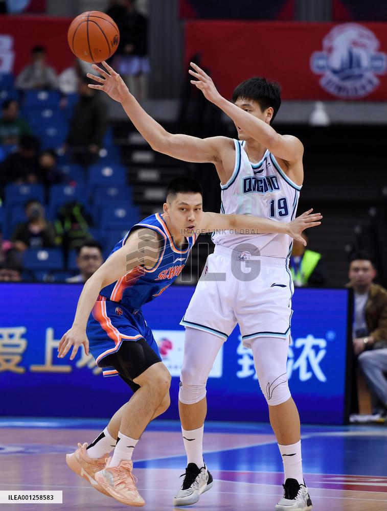 (SP)CHINA-QINGDAO-BASKETBALL-CBA LEAGUE-BEIJING VS QINGDAO (CN)