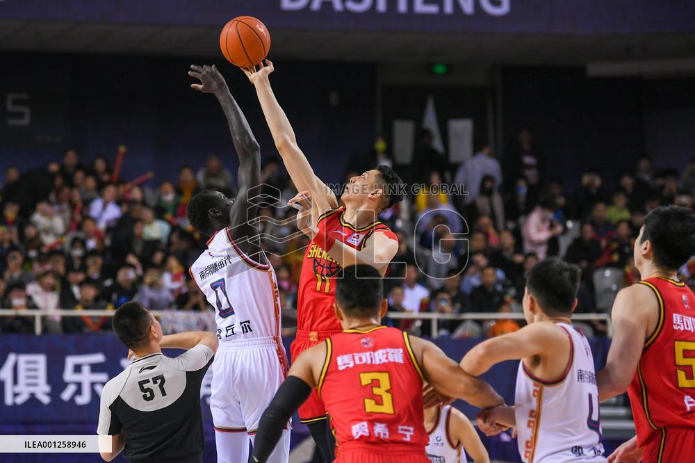 (SP)CHINA-NANJING-BASKETBALL-CBA LEAGUE-NANJING VS SHENZHEN (CN)