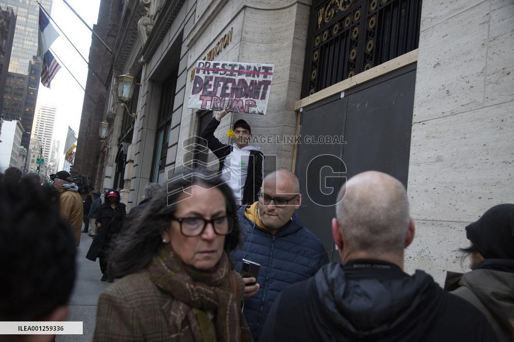 U.S.-NEW YORK-TRUMP-CRIMINAL CHARGES-ARRAIGNMENT DAY