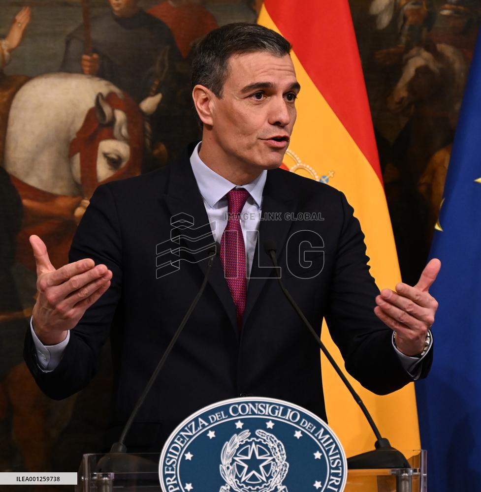 ITALY-ROME-PM-SPAIN-PM-PRESS CONFERENCE