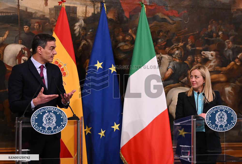 ITALY-ROME-PM-SPAIN-PM-PRESS CONFERENCE