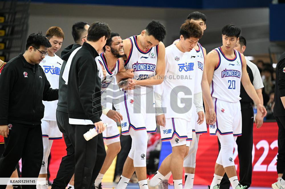 (SP)CHINA-TIANJIN-BASKETBALL-CBA LEAGUE-TIANJIN VS SHENZHEN (CN)