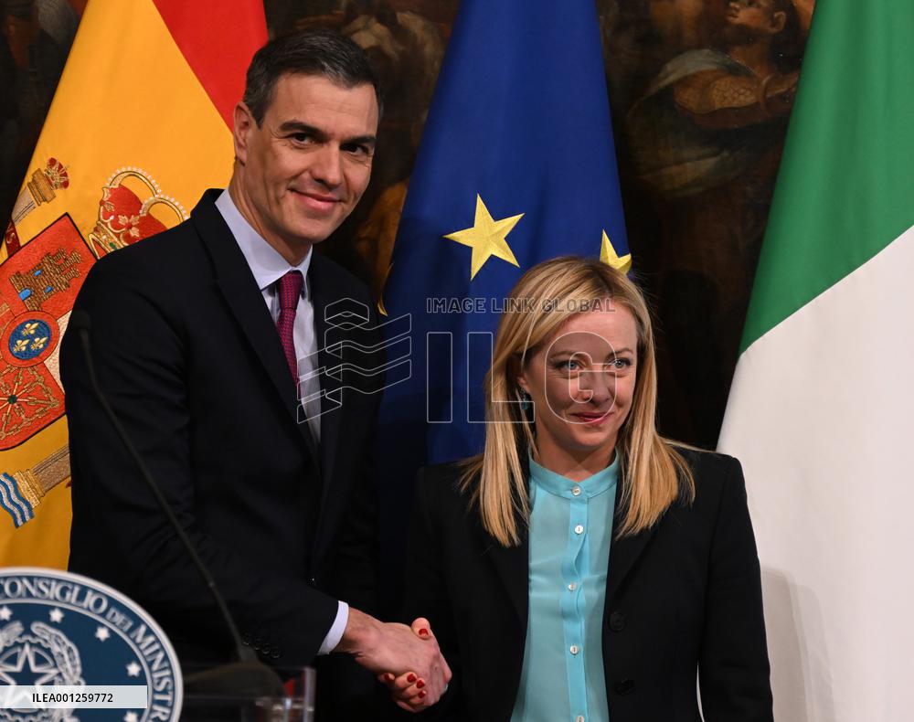 ITALY-ROME-PM-SPAIN-PM-PRESS CONFERENCE