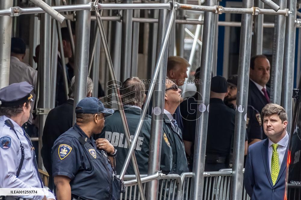 U.S.-NEW YORK-TRUMP-CRIMINAL CHARGES-ARRAIGNMENT DAY