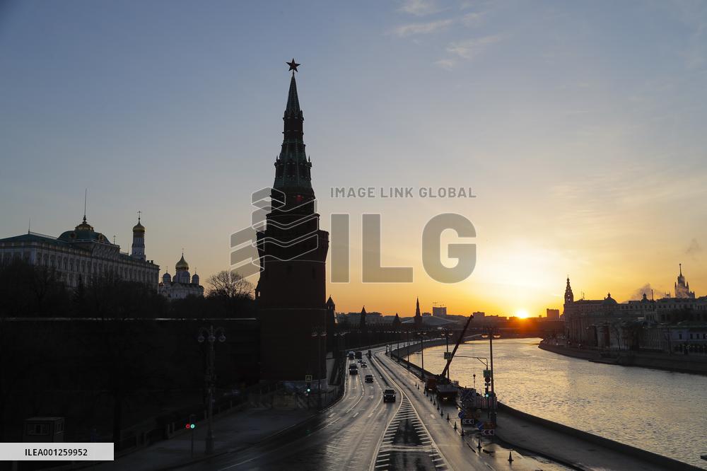 RUSSIA-MOSCOW-SUNRISE