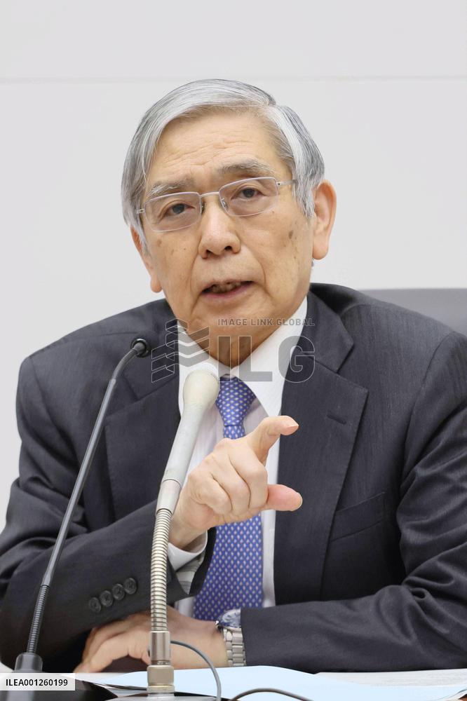 Outgoing BOJ chief Kuroda
