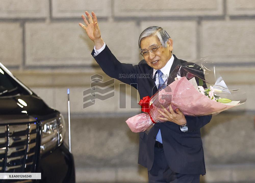 Outgoing BOJ chief Kuroda