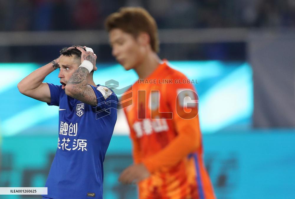 (SP)CHINA-HANGZHOU-FOOTBALL-CFA SUPER CUP-WUHAN VS SHANDONG (CN)