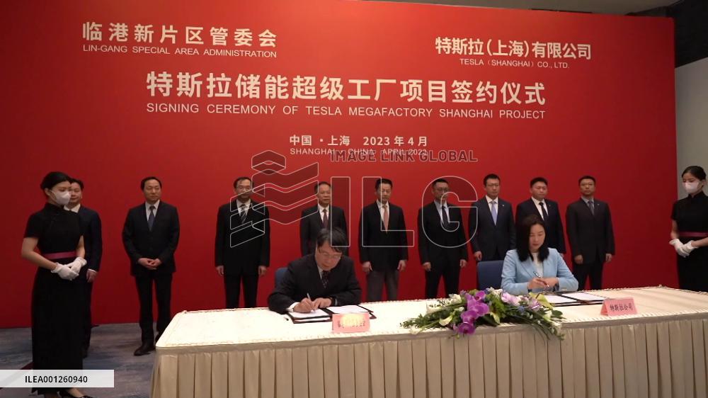 Tesla to build energy-storage mega factory in Shanghai