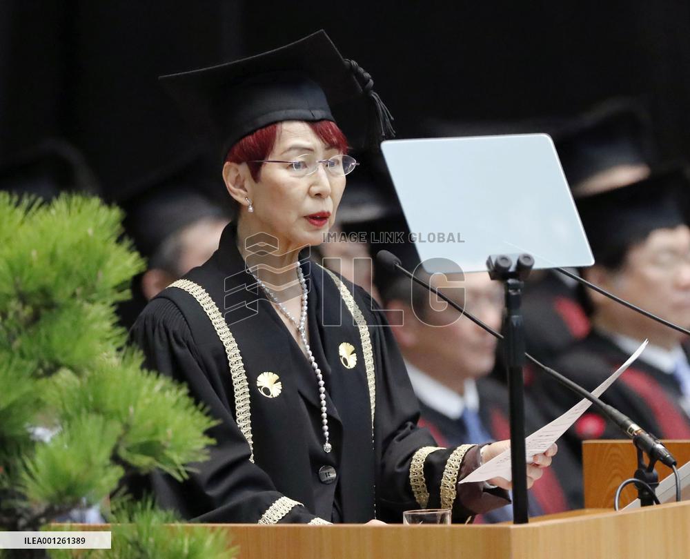 Honorary professor Ueno at the University of Tokyo