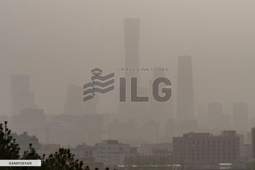 Sand storm in China