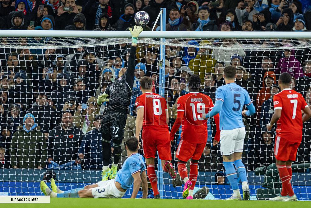 (SP)BRITAIN-MANCHESTER-FOOTBALL-UEFA CHAMPIONS LEAGUE-MANCHESTER CITY VS BAYERN MUNICH