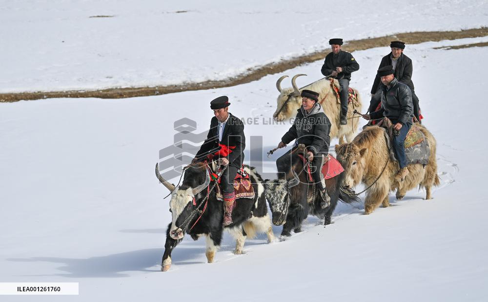 (SP)CHINA-XINJIANG-TAXKORGAN-SPORT-GOAT-GRABBING GAME(CN)