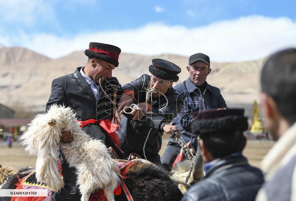 (SP)CHINA-XINJIANG-TAXKORGAN-SPORT-GOAT-GRABBING GAME(CN)