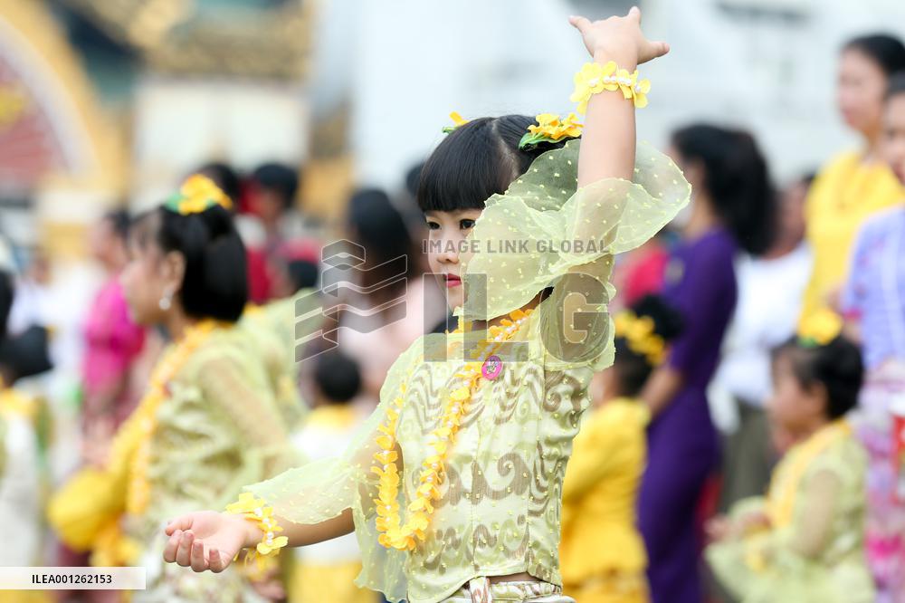 MYANMAR-YANGON-WATER FESTIVAL