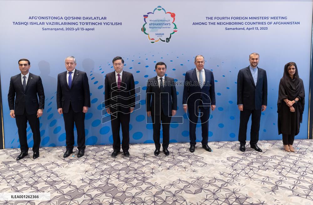 UZBEKISTAN-SAMARKAND-CHINA-QIN GANG-FM-MEETING