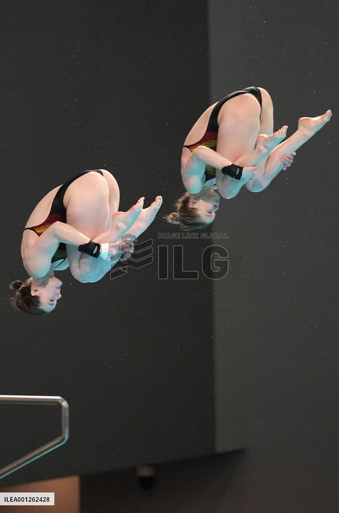 (SP)CHINA-SHAANXI-XI'AN-DIVING-FINA WORLD CUP-WOMEN'S 10M SYNCHRONISED FINAL (CN)