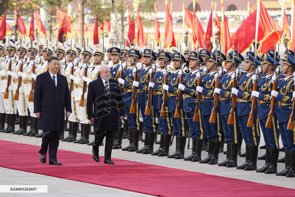 Brazilian President Lula meets Chinese President Xi