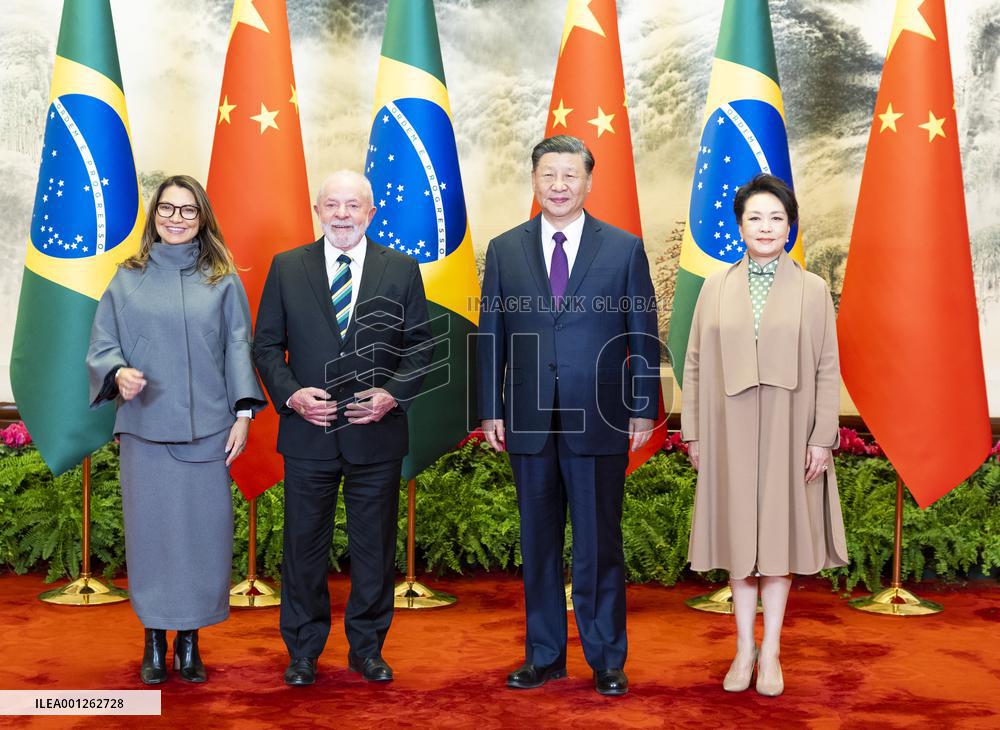 CHINA-BEIJING-XI JINPING-BRAZILIAN PRESIDENT-LULA-TALKS (CN)
