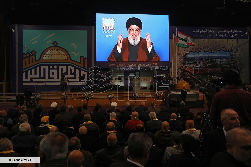 LEBANON-BEIRUT-HEZBOLLAH LEADER-QUDS DAY-EVENT