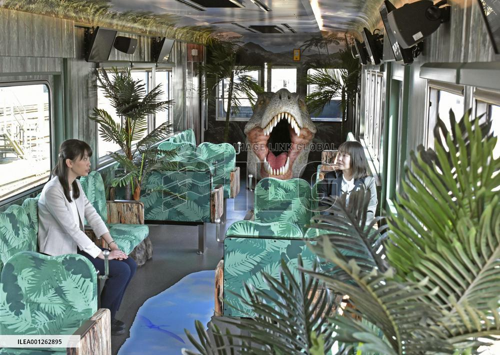 Dinosaur train in central Japan